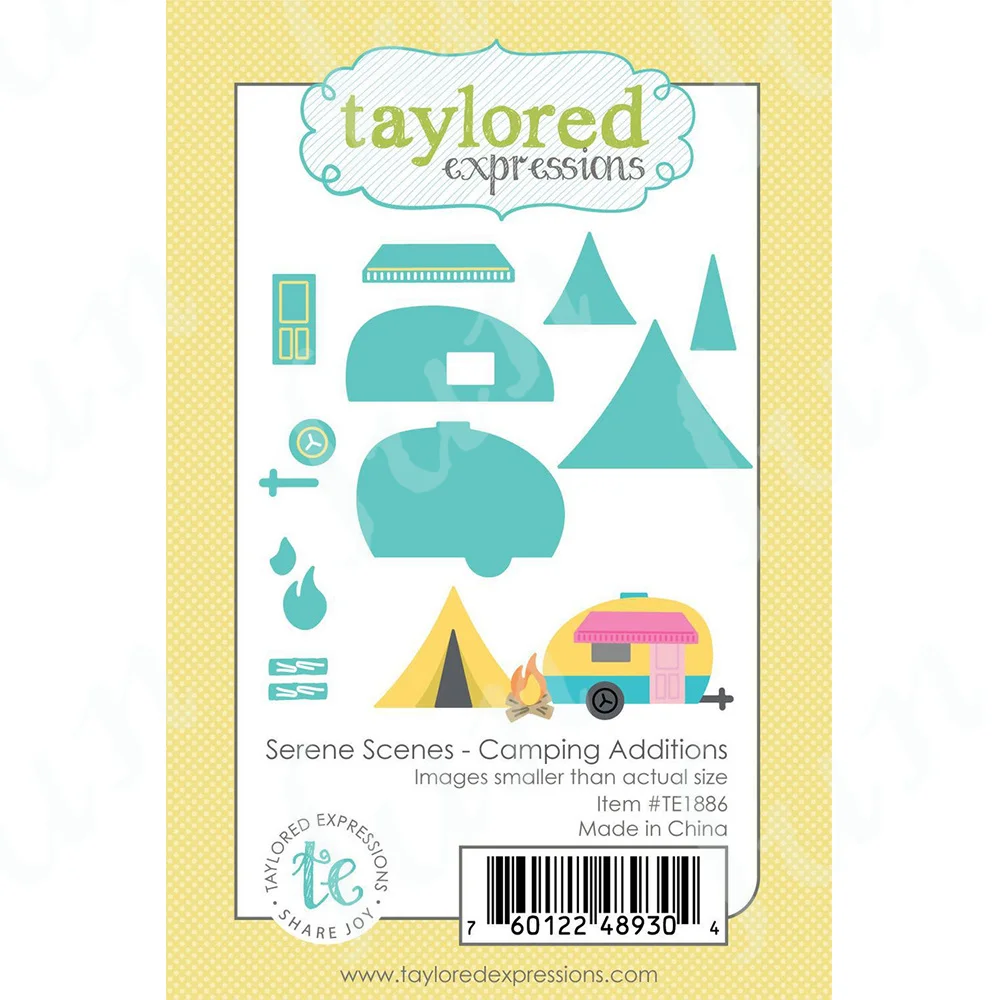

Camping Additions Metal Cutting Dies Stamps DIY Handmade Embossing Stencil Making Scrapbooking Greeting Card Decoration