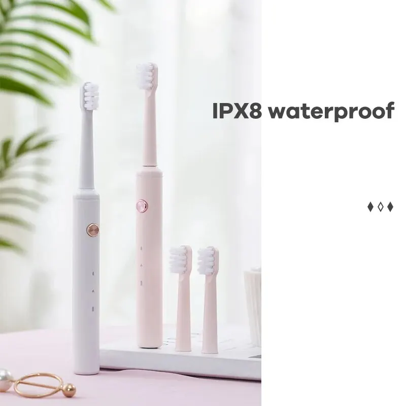 성인용 음파 전동 칫솔, IPX8 방수, 고주파 속도 진동, 스마트 타이밍, 과학적인 칫솔질