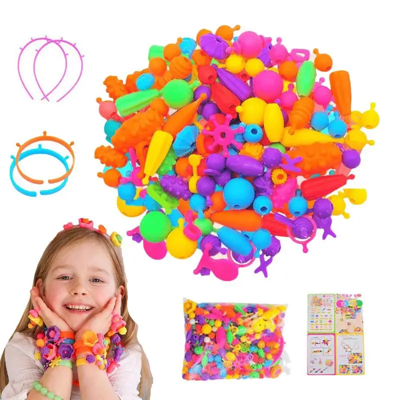 

Jewelry Pop Beads Lightweight Arts And Crafts Supplies Jewelry Making Toys Exquisite Educational Toys DIY Handmade Beaded Puzzle