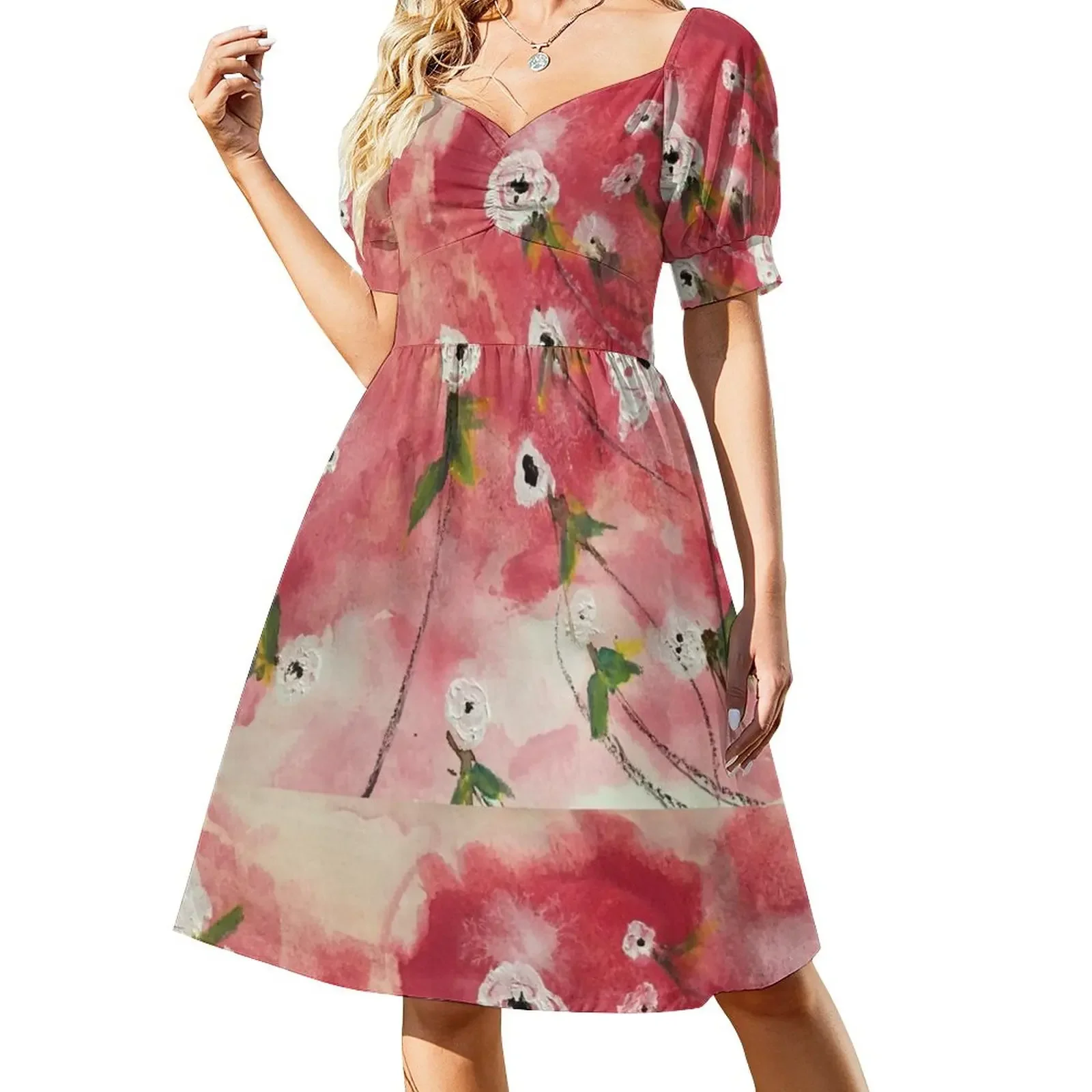 

Blossom Sleeveless Dress summer outfits for women 2024 elegant party dress for women 2024 clothes for women
