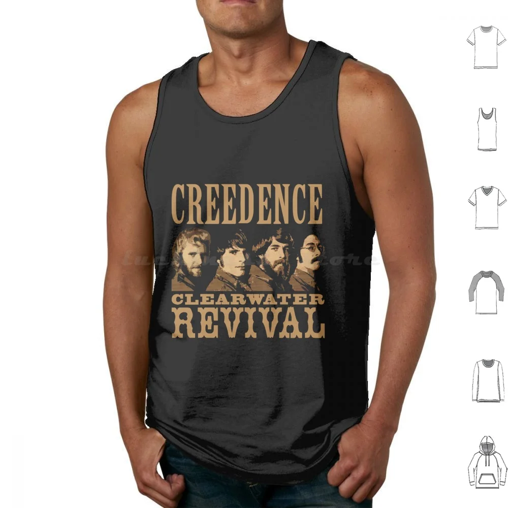 Creedence 596 Revival Canotte Gilet Senza Maniche Creedence 596 Revival Creedence Creedence 596 Stu Cook