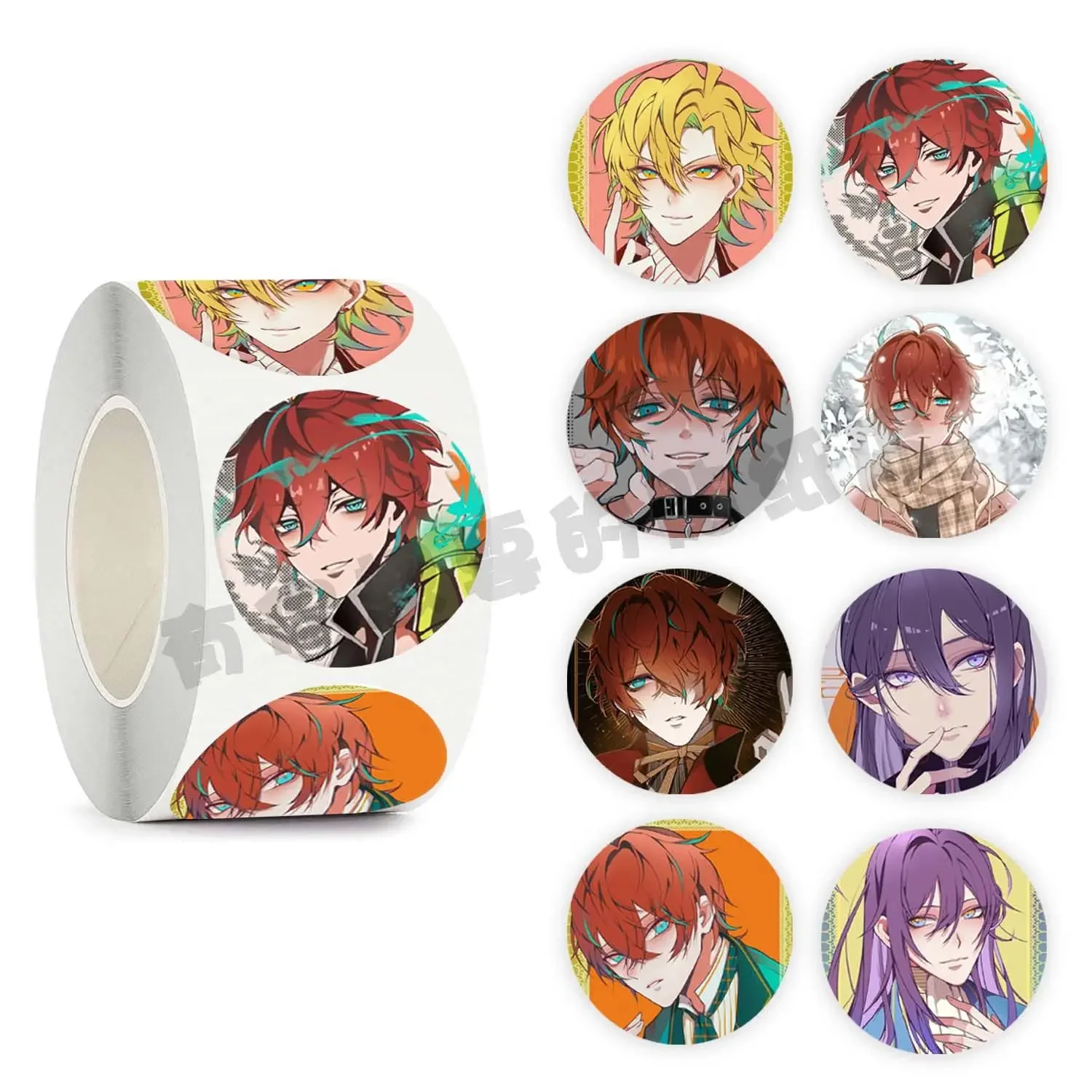 Nuovo 500 Stick/Roll Cartoon Cartoon Magnetic Microfono Sticker Laptop Phone Ipad Water Bottle Adesivo Decorativo Regalo Kawaii