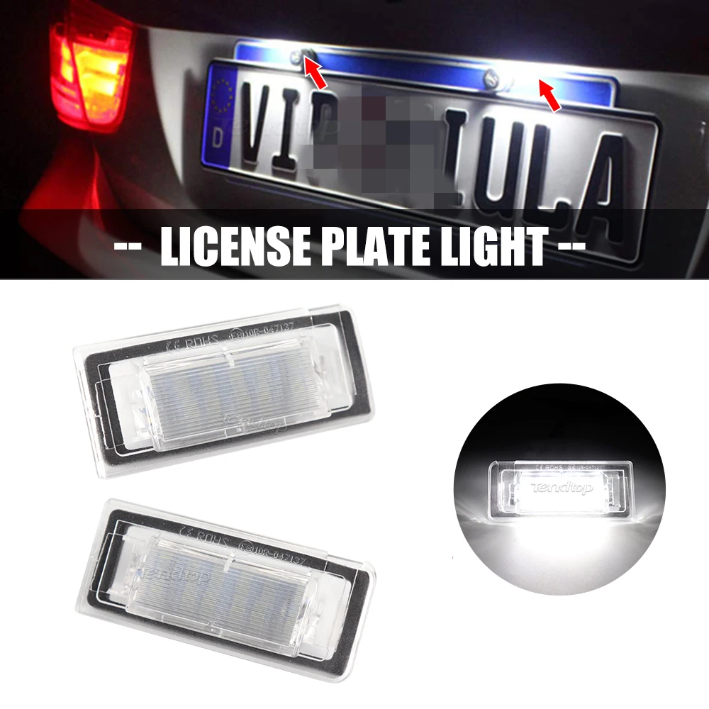 Led Auto Tag Lampada Targa Luce Per Audi Tt Mk1 8N 1999-2006 Accessori Auto