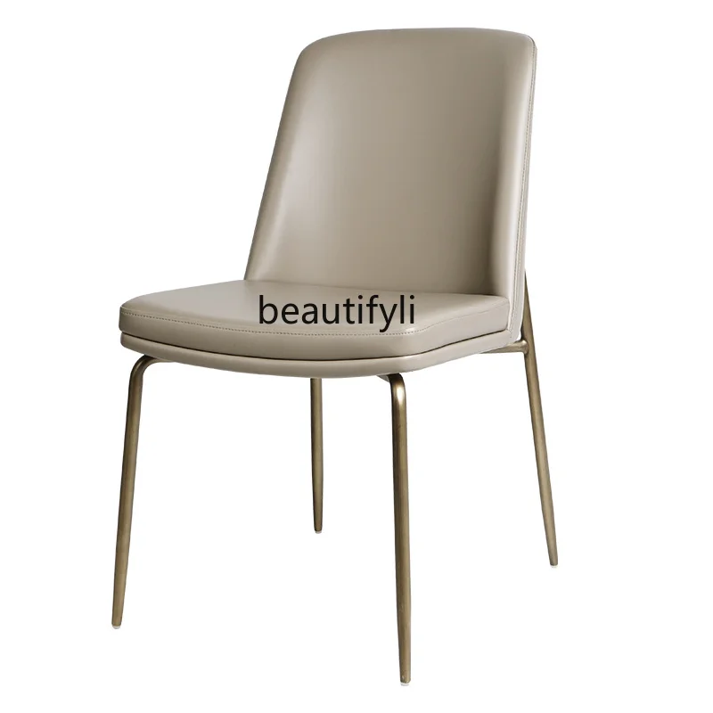 

yj Italian dining chair: modern, simple, high-grade, light and luxurious, table, chair and stool of Nordic Restaurant