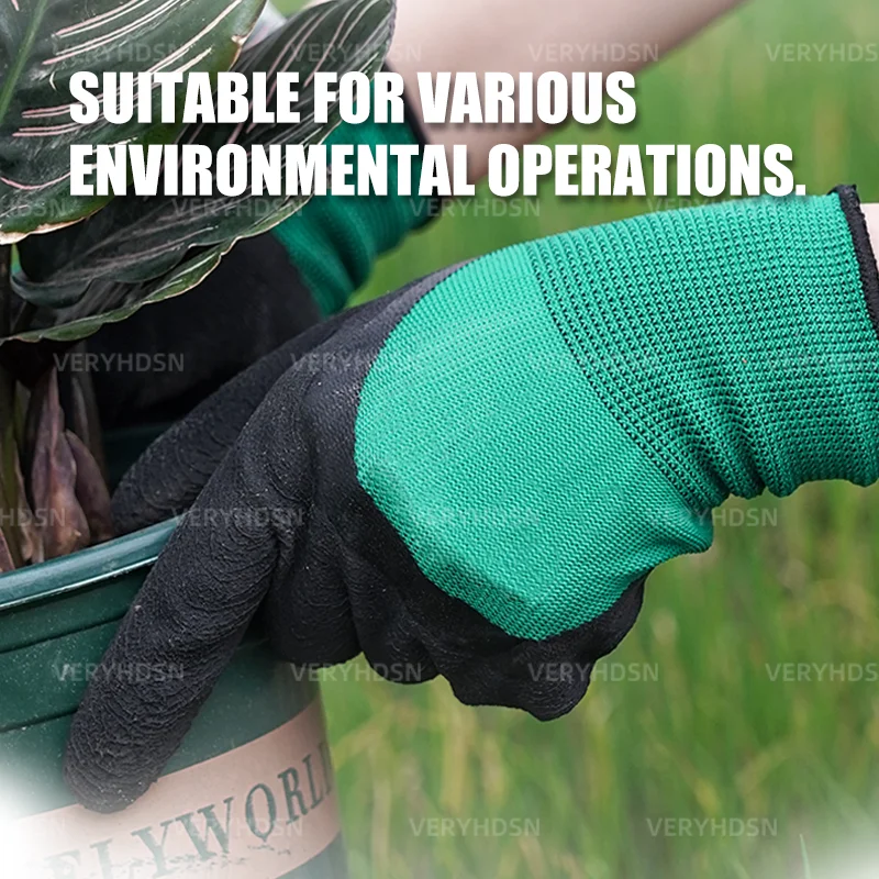 work gloves 2pairs high dexterity safety work gloves durable breathable polyurethane coated knit wrist cuff for men women