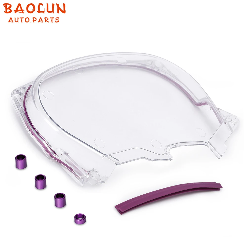 BAOLUN Clear Gear Timing Belt Pulley Cover For Mitsubishi Evolution Lancer EVO4-8 4G63 |