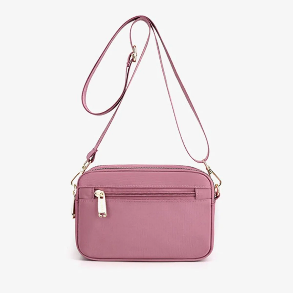 Fashion Multi Pockets Crossbody Bag Trendy Nylon Shoulder Bags Women's Casual Handbag Solid color Phone Purse For Shopping Work