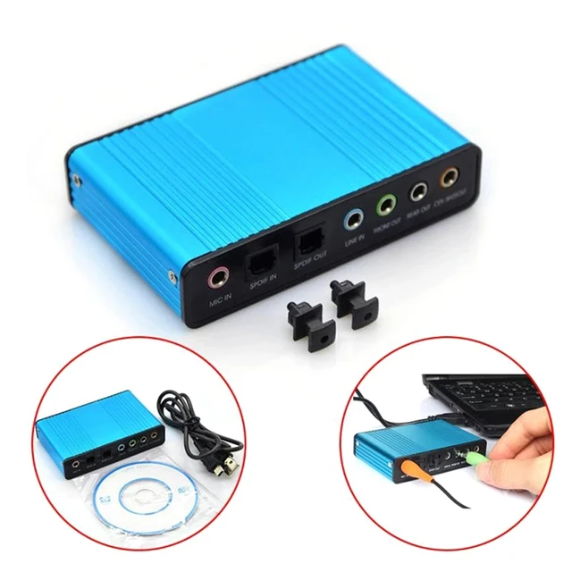 akademisk Forsendelse Bounce Usb Optical Sound Card 6 Channel 5.1 External Reverb Sound Card Converter  48khz Sampling Rate Support Win7 - Sound Cards - AliExpress