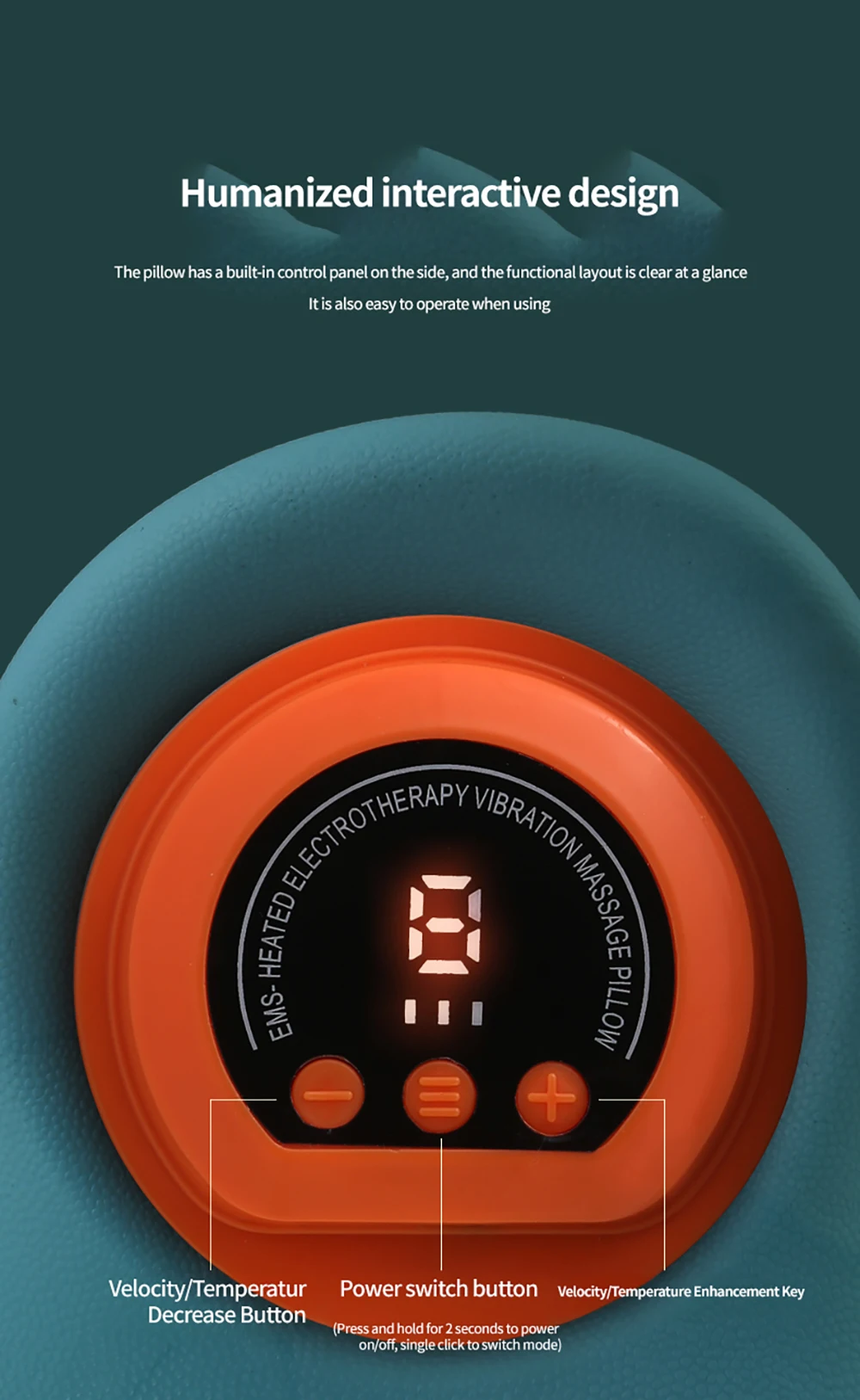 EMS Massager Multifunktionale Infrarot Heizung Airbag Hals Traktion Vibration Halswirbelsäule Schulter Unterstützung Entspannen_voghion.com
