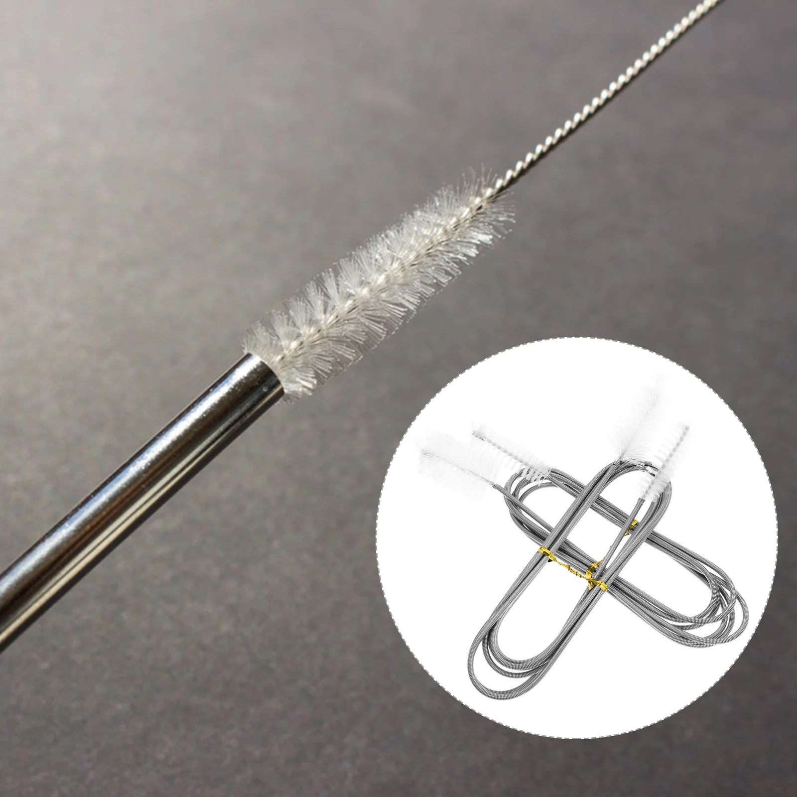

2pcs Pipe Cleaning Tool Flexible Drain Brush Fridge Pipe Cleaner Drain Line Cleaning Tool