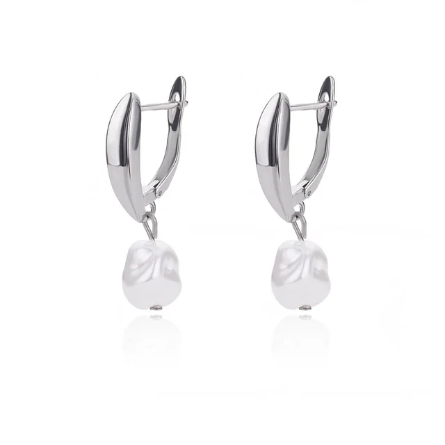 Boucles d'oreilles circulaires pour femmes, Vintage, Punk, Baroque, perles, Clip d'oreille en acier inoxydable, bijoux pour femmes, Imitation de perles, cadeau Mujer