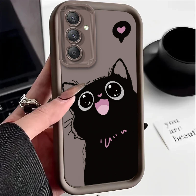 Black Cat Themed Phone Case Cover