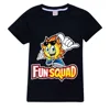 New Boys Summer Clothes Kids Cosplay Fun Squad Gaming T-shirt Pullover 100% Cotton Leisure Fashion Children Boys Girls Tees Tops 4