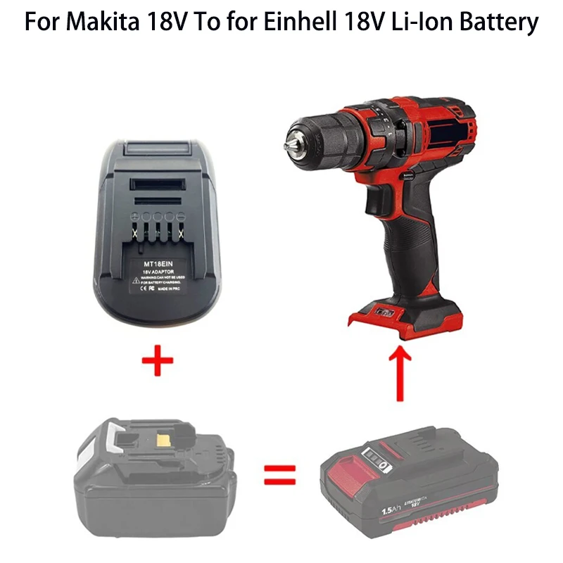 1pc Adaptateur Pour Makita 18V À Pour Einhell 18V Li-Ion Batterie