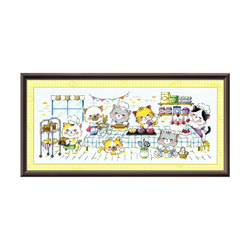 G185 Decoration Home New Arrival Homfun Craft Christmas Cross Stich Set