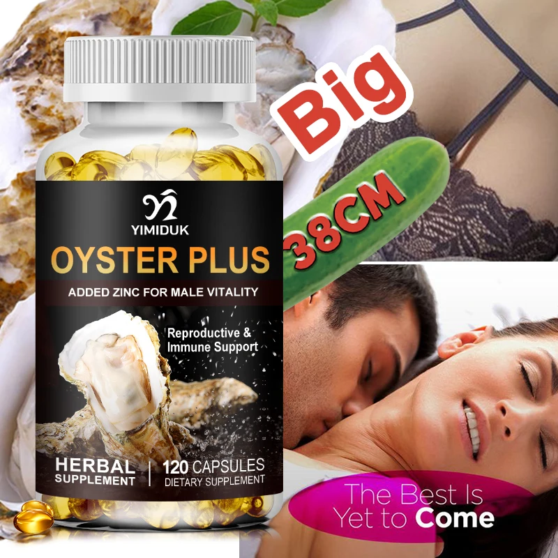 

Zinc Plus Oyster Tablets Men's Vitality Reproductive Health Supports Physical Endurance And Capacity 120 Capsules