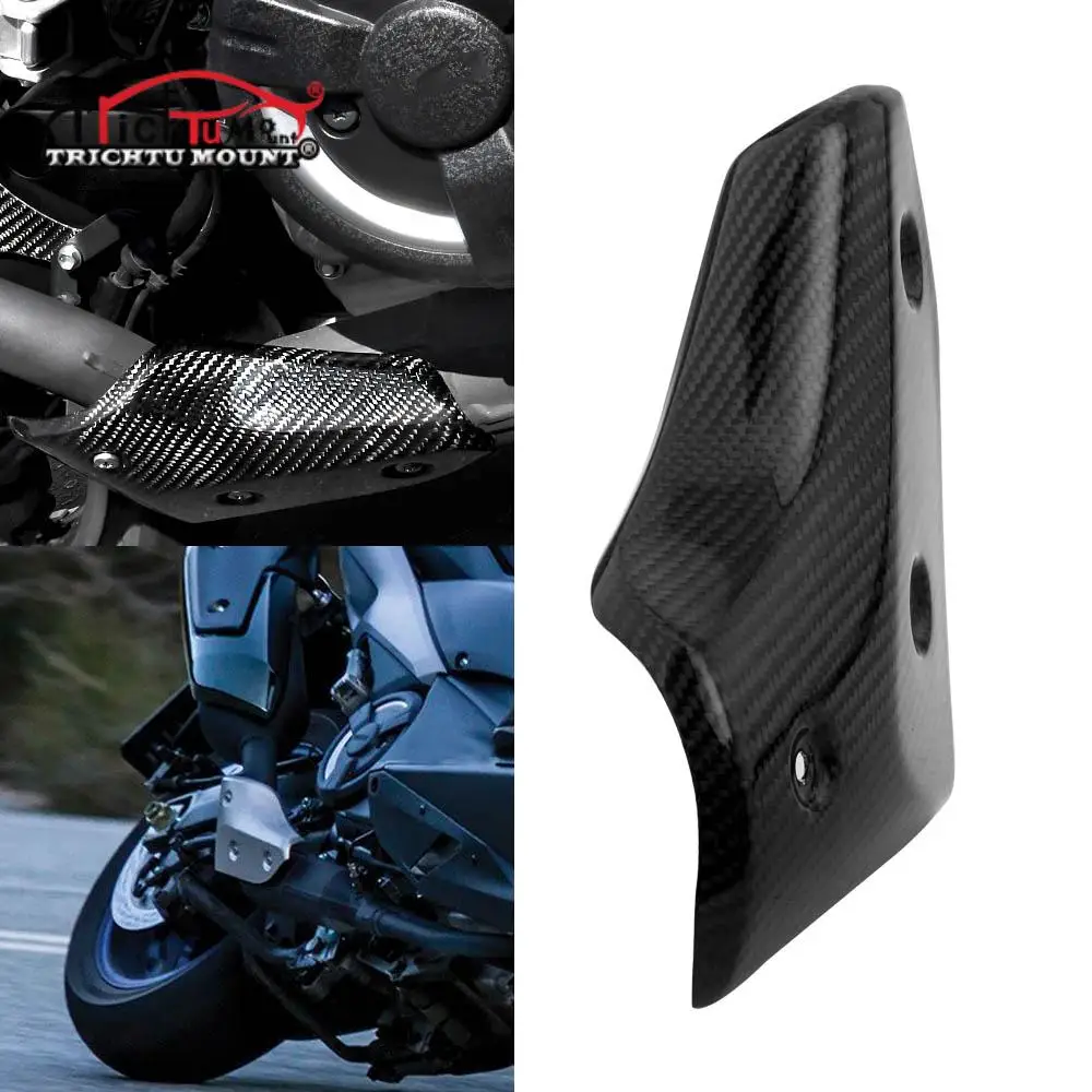 

For Yamaha T-MAX 530 tmax 550 560 2015-UP Motorcycle Exhaust Pipe Cover Carbon Fiber Protector Heat Shield Guard Accessories