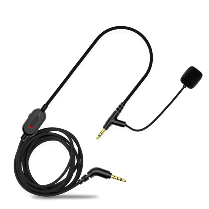 

3.5mm Male Volume Boom Mic Cable For Sony WH-1000XM4/1000XM3 Audio ClearSpeak Universal Cable With Boom Microphone Cords