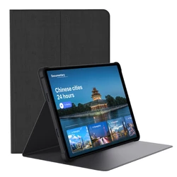 Premium PU Leather Smart Book Cover (GRAY)