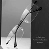 Fashion Business Anti-blue Light Frameless Reading Glasses Women Anti-fatigue Presbyopic Glasses Computer Grade Glasses 1