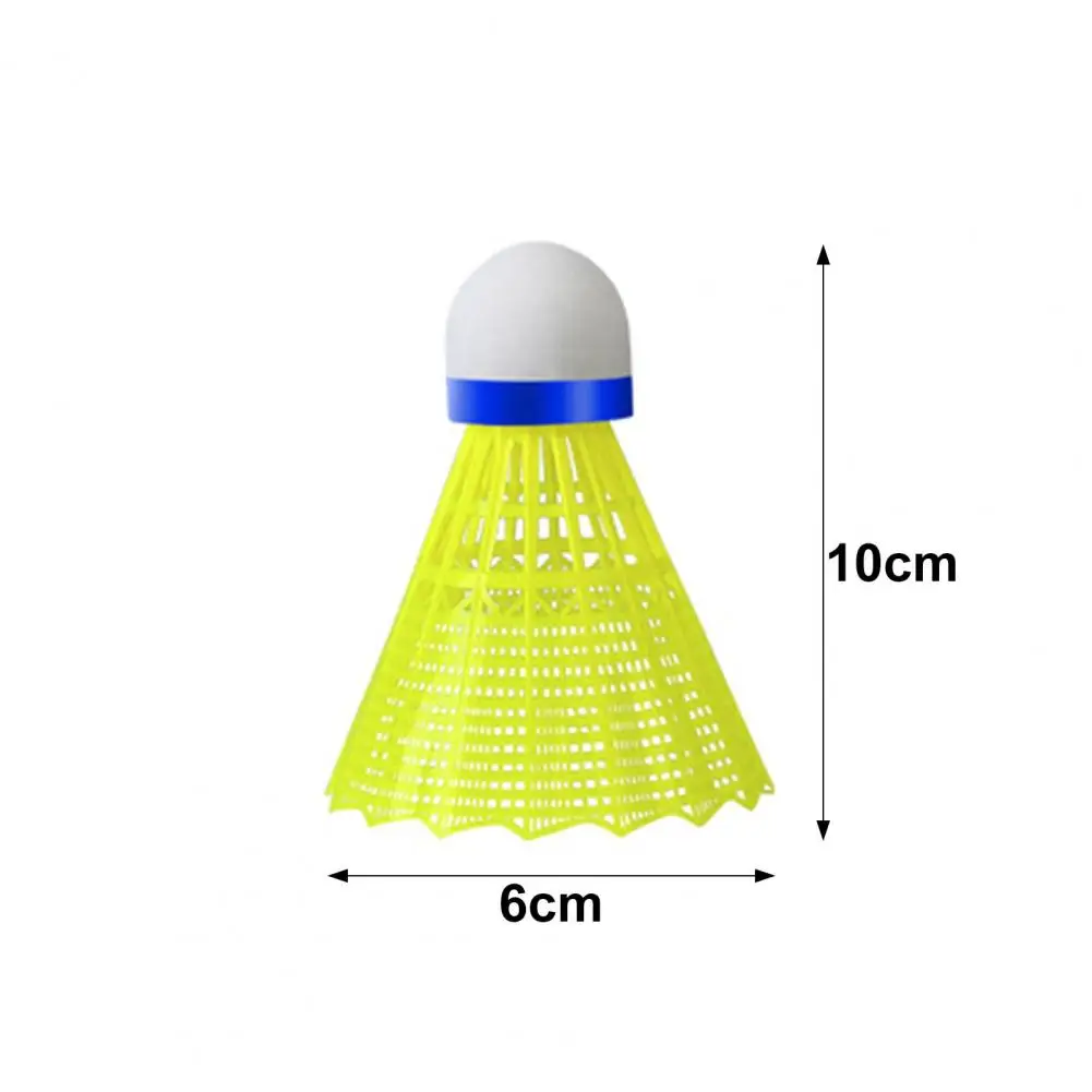 6 Pack Nylon Badminton Birdies Nylon Feather Shuttlecocks Badminton Balls for Indoor Outdoor Sports Training Shuttlecocks