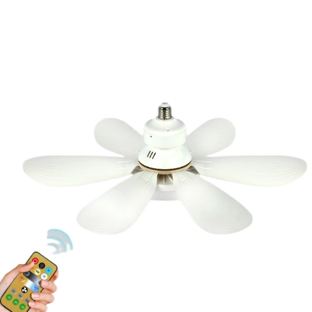 LED Fan Lamp Remote Control Ceiling Fan for Home Office
