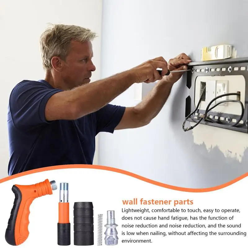 

Cement Wall Nailer Air Nailer Machine Framing Installation Wall Fixer Pin Nailer Low Noise Wall Fastening Woodworking tool