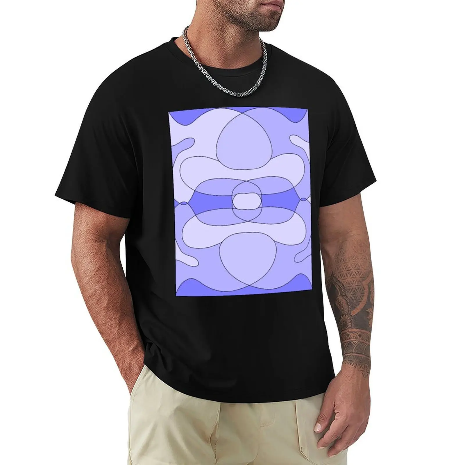 

patterns with blue tones T-shirt new edition plus size tops customs design your own anime black t shirts for men