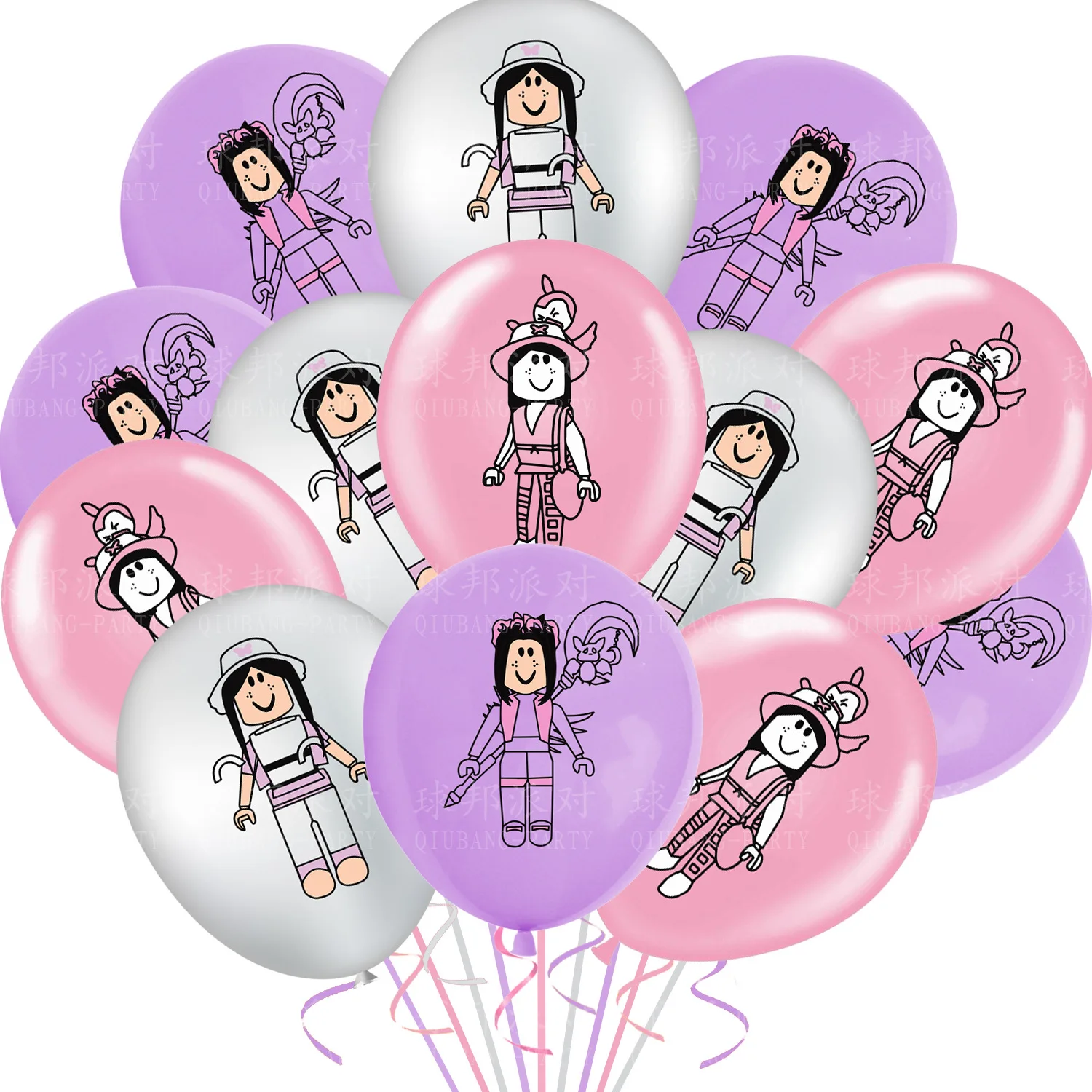 Roblox Balloon Latex Balloons Set Kids Girls Pink Balloon For Wedding Party Decoration Baby Shower Supplies Birthday Gifts