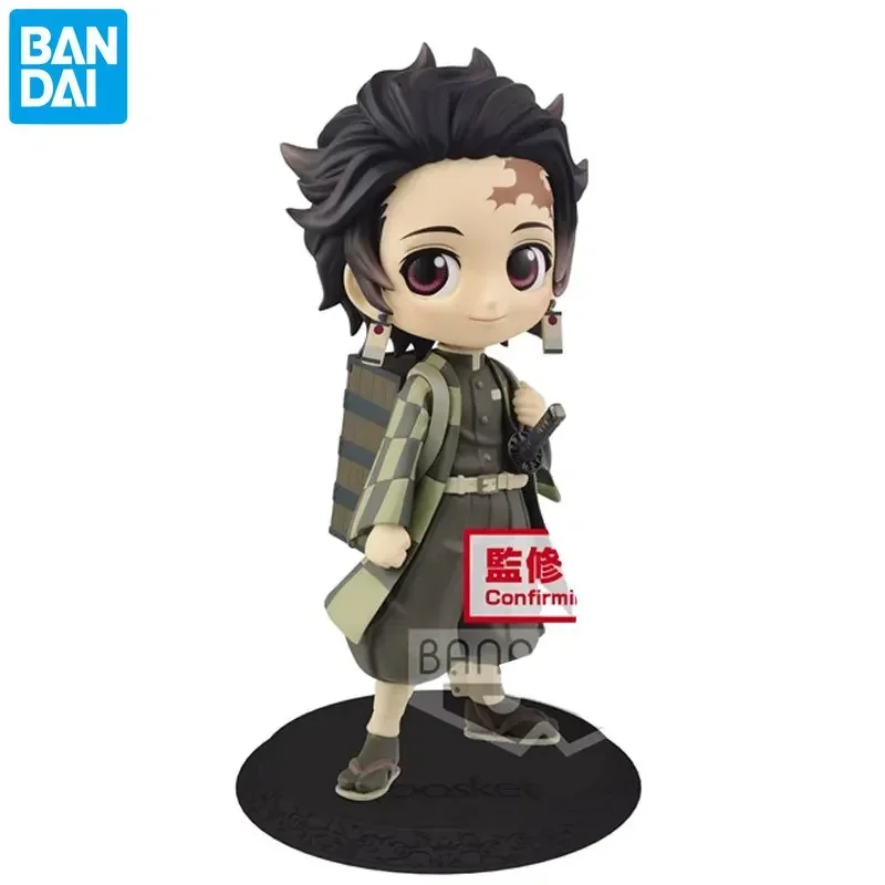 Bandai Demon Slayer Kamado Tanjirou B Q Posket Genuine Anime Action Figure Model Giocattoli Da Collezione