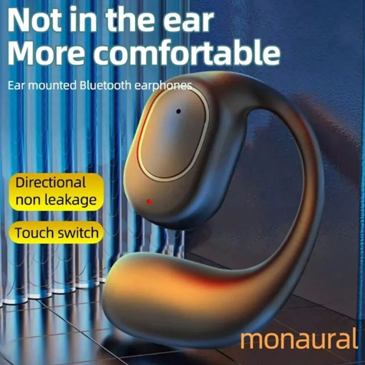 STSEarConect Wireless Headphone With Microphone Bone Conduction Handsfree Noise Canceling Earphones For Driving outdoor sports 3