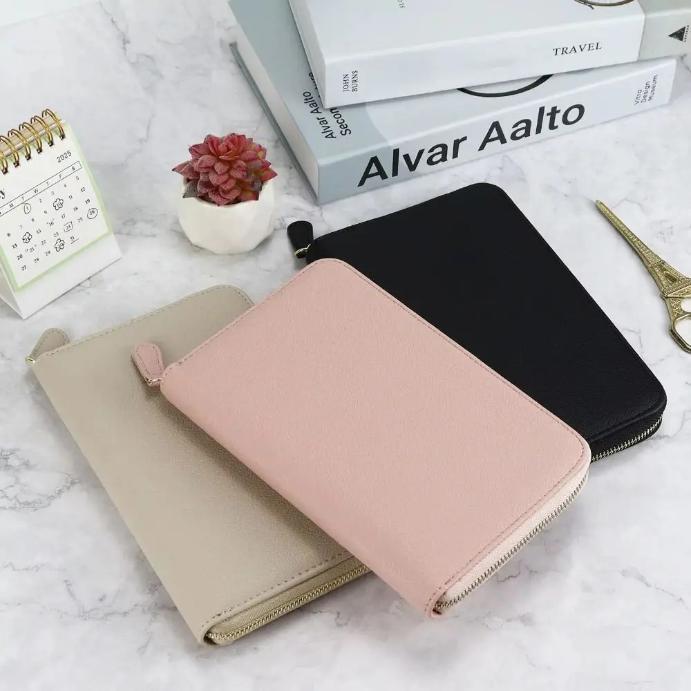 New Waterproof Fashion Coin Purse PU Leather Multiple Card Card Holder Large Capacity Solid Color Coin Purse