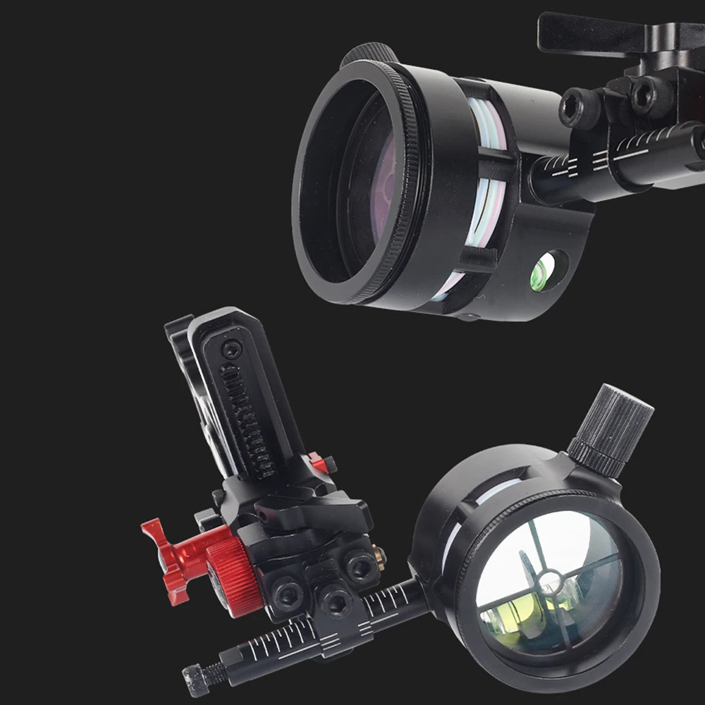 SPG Aluminum Alloy High Precision Adjustable Single Pin Compound Bow Sight Archery Shooting Hunting Accessories archery bow sight