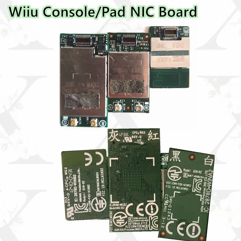 

Оригинальная Беспроводная плата Wi-Fi для консоли Wii U/Pad MICA1/MICA2/MICB2/NFC Bluetooth-совместимая печатная плата Запасная часть