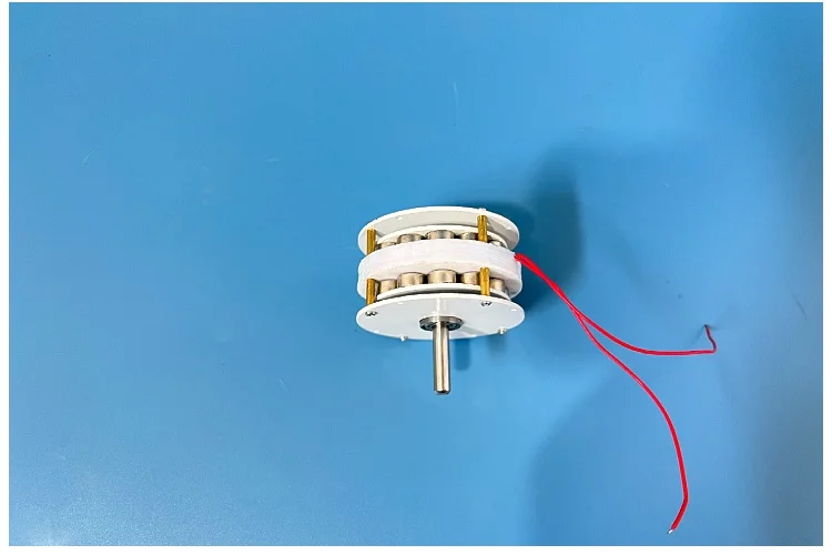Mini miniature disc type ironless generator with low speed, high efficiency,  co
