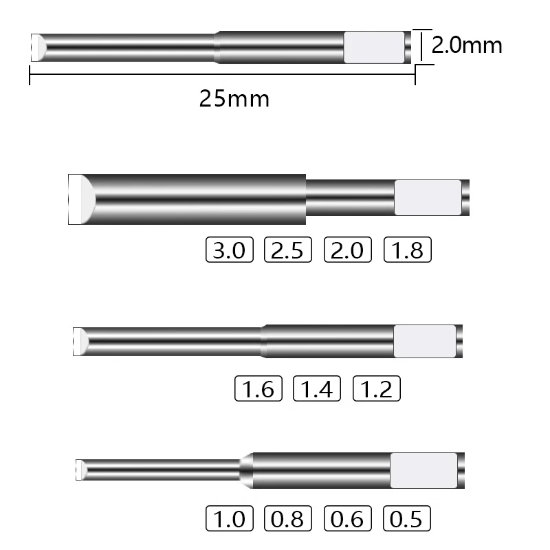 KWONG YUEN 시계 수리 도구 스크루 드라이버 블레이드 2.0, 범용 미끄럼 방지 스트레이트 블레이드 S2 스틸 경화 아크형 블레이드