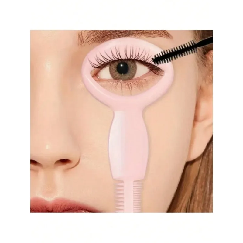 3-in-1 Makeup Essential: Mascara Shield, Eyelash Comb & Eyebrow Grooming Brush, Reusable Tool for Flawless Lashes & Brows