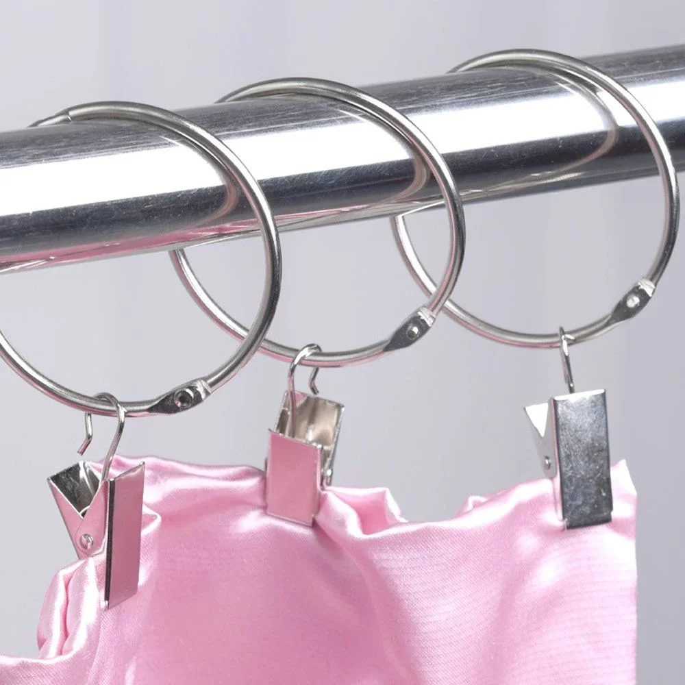 10/20PCS Window Curtain Hook Clips Solid Iron Drapery Hook