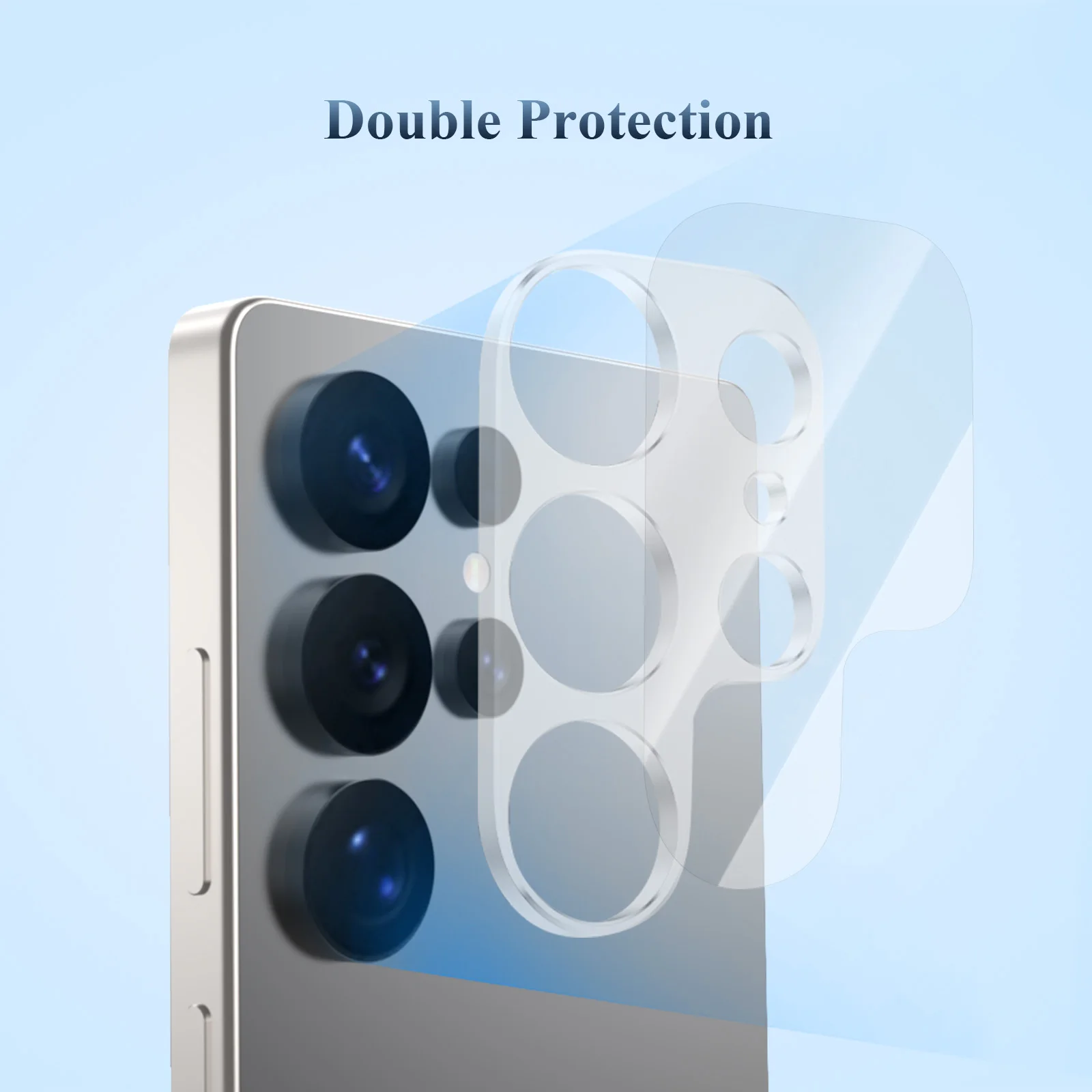Lereach Tempered Glass Camera Lens Protector with Auto-Adhesive Feature