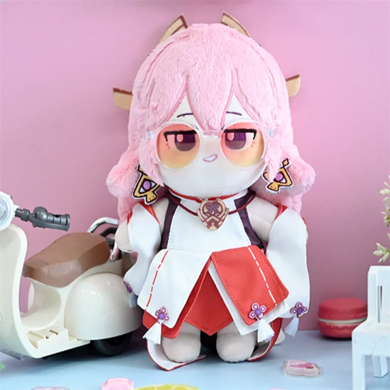 

Genshin Impact Yae Miko плюшевая кукла 20 см набивная одежда платье косплей детские игрушки для девочек аниме игрушки Фигурки подарок