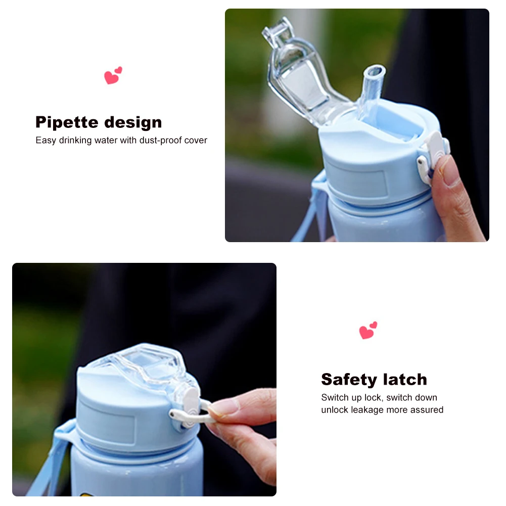 700ml Capybara Cute Water Cup With Straw & Handle Sports Water Bottle Large Capacity Kawaii Water Bottle For Outdoor Activities