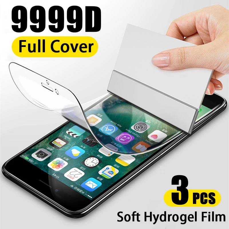 Hydrogel Bộ Phim Trên Tấm Bảo Vệ Màn Hình Cho OnePLus 7T 6T 5T 8T Pro Full Bao Da Mềm Mại bảo Vệ Màn Hình Trong Cho OnePLus 7 6 5 8 9 9R Nord mobile tempered glass