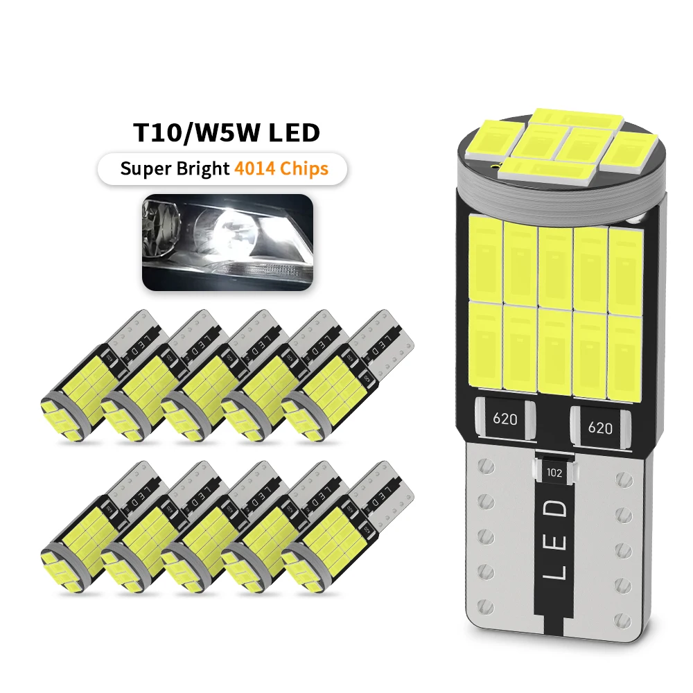 210xCanbusW5WledT10LEDBulbs4014SMDForCarParkingPositionLightsInterior.jpg