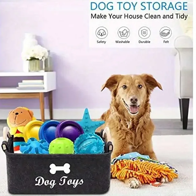 Felt Pet Toy Box 1