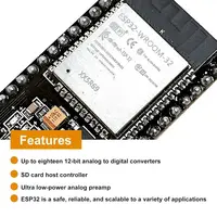 ESP-WROOM-32 ESP32 ESP-32S Development Board 2.4GHz WiFi + Bluetooth Microcontroller Processor Integrated CP2012 Chip - Image 6
