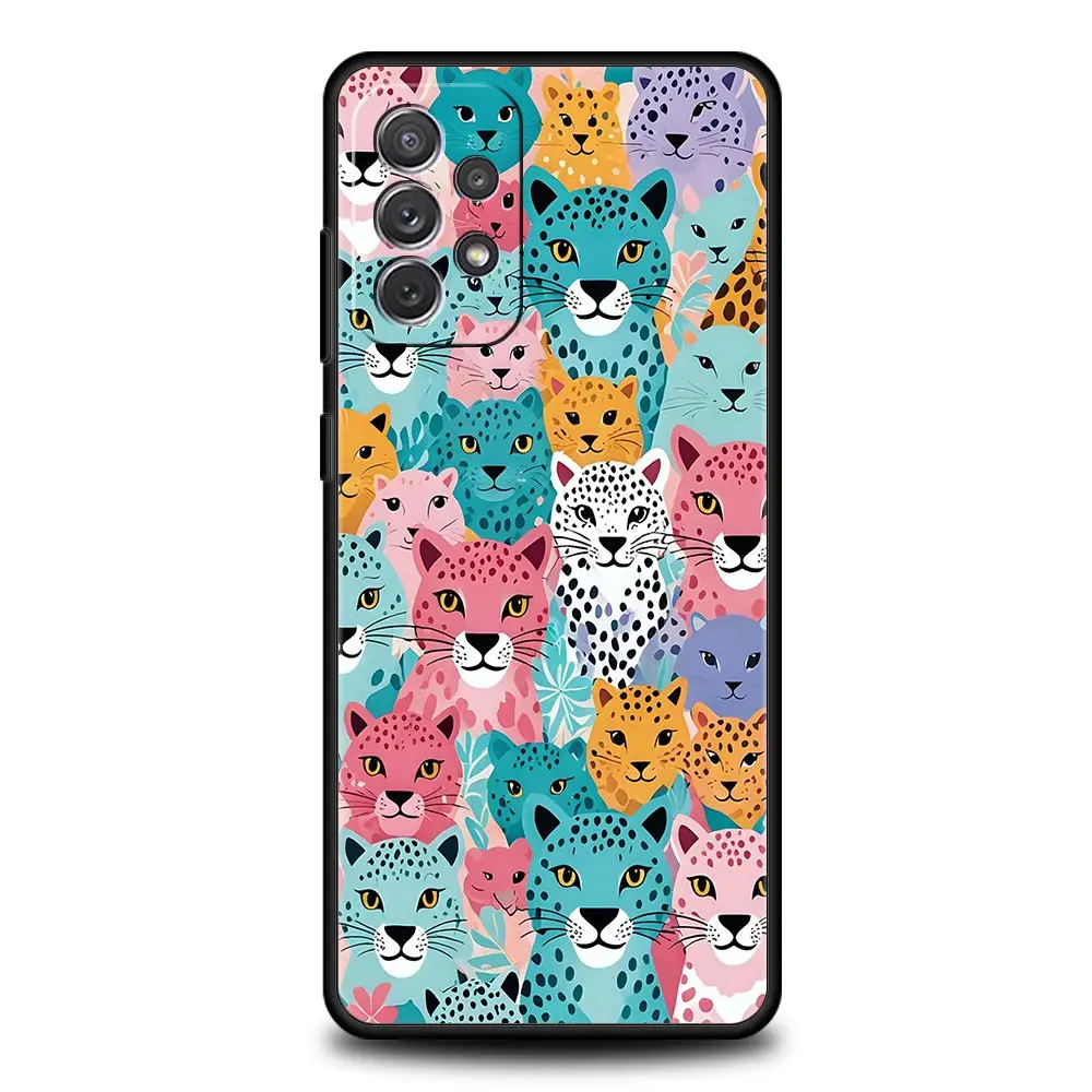 Pink Leopard Print Pattern Phone Case Cover