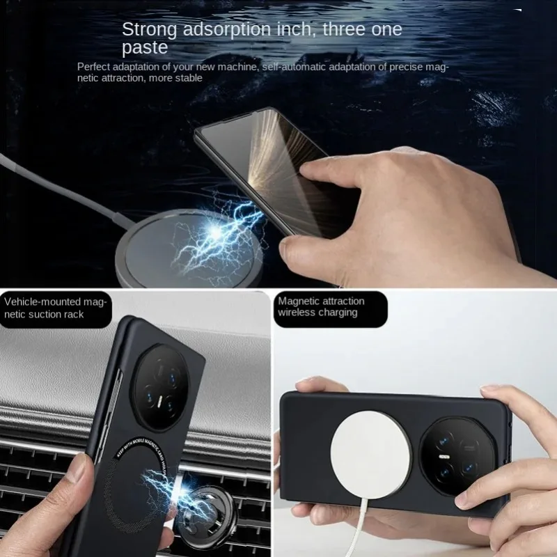 Trendy Frosted Ultra-Thin Hard PC Case - Anti-Drop Magnetic Back Cover