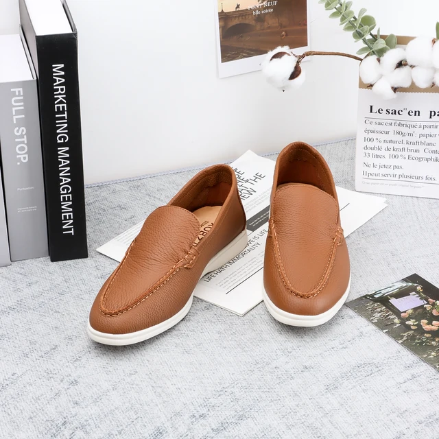 Men's loafers shoes crocodile pattern men's flat shoes round toe leather brand women's shoes, luxury designer 2