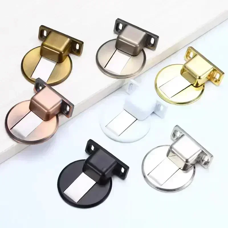 50pcs Non-punching door ground suction Invisible door suction bathroom strong magnetic anti-collision magnetic resistance