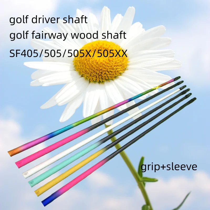새로운 골프 샤프트 sf405/sf505/sf505x/sf505xx 골프 드라이버 샤프트 또는 페어웨이 우드 그래파이트 샤프트, 그립과 슬리브 포함 무료 설치